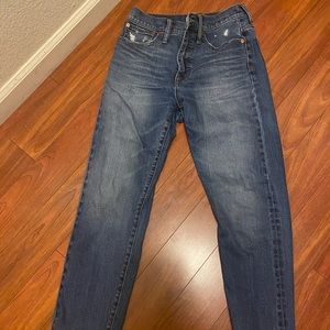 Madewell classic straight leg jeans